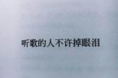 《听歌的人不许掉眼泪》(冷漠演唱)的文本歌词及LRC歌词