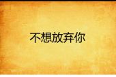 《不想放弃你》(伊龙演唱)的文本歌词及LRC歌词