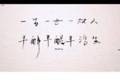 《一生一世心上一个人》(谭维维&郑棋元演唱)的文本歌词及LRC歌词