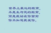 《如果这是我爱你最好的距离》(苏永康演唱)的文本歌词及LRC歌词