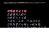 《你失去了最爱的人》(洋旭演唱)的文本歌词及LRC歌词