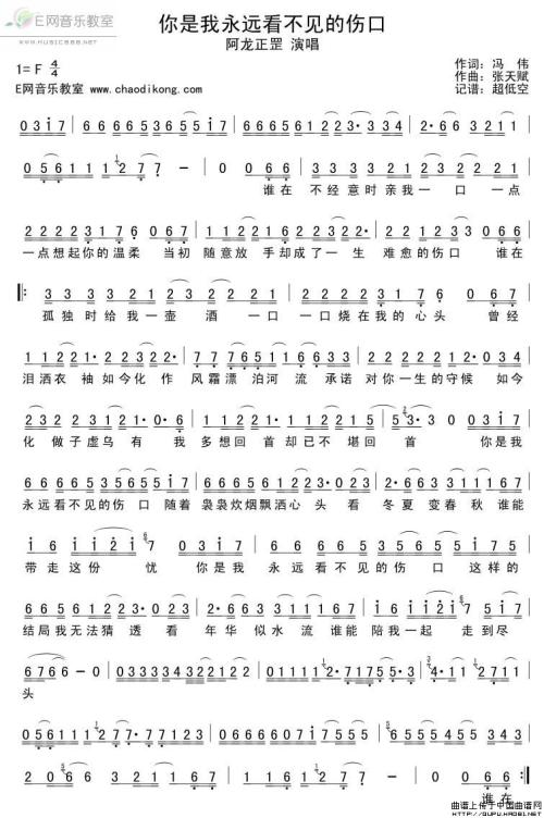 《你是我永远看不见的伤口》LRC歌词 《你是我永远看不见的伤口》(阿龙正罡)歌词555uuu下载
