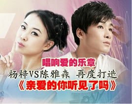 《亲爱的你听见了吗》LRC歌词 《亲爱的你听见了吗》(杨梓&陈雅森)歌词555uuu下载