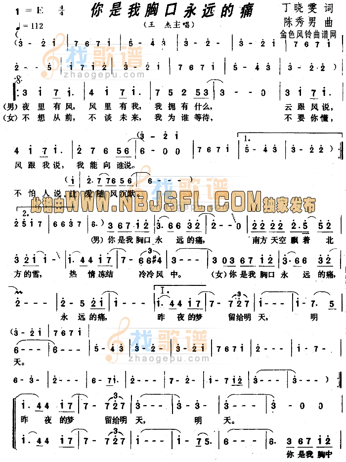 《你是我胸口永远的痛》(蔡依林&五月天)歌词555uuu下载