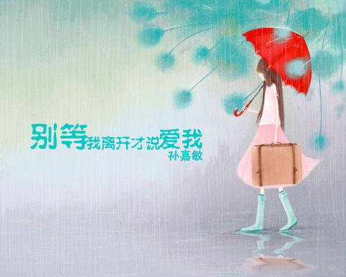 《别等我离开才说爱我》LRC歌词 《别等我离开才说爱我》(乔维怡)歌词555uuu下载