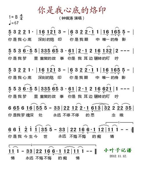 《你是我心底的伤》LRC歌词 《你是我心底的伤》(张可儿)歌词555uuu下载