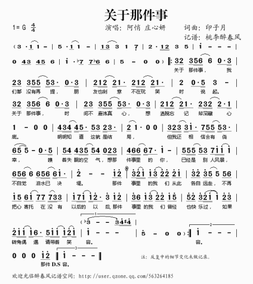 《关于那件事》LRC歌词 《关于那件事》(庄心妍&阿悄)歌词555uuu下载