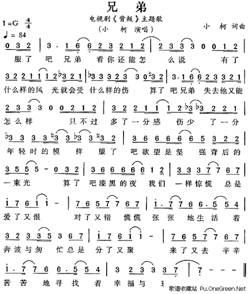 《关于兄弟的歌》LRC歌词 《关于兄弟的歌》(孟彦)歌词555uuu下载