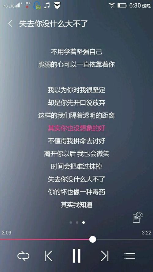 《失去你没什么大不了》LRC歌词 《失去你没什么大不了》(可歆)歌词555uuu下载