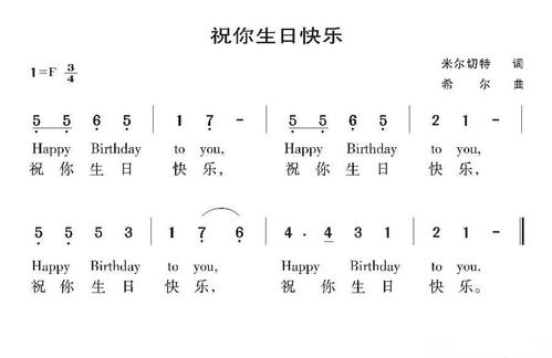 《生日歌 - 英文版》LRC歌词 《生日歌 - 英文版》(儿童歌曲)歌词555uuu下载
