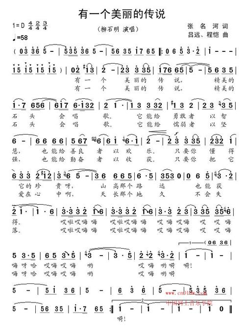 《有一个美丽的传说》LRC歌词 《有一个美丽的传说》(朱之文)歌词555uuu下载