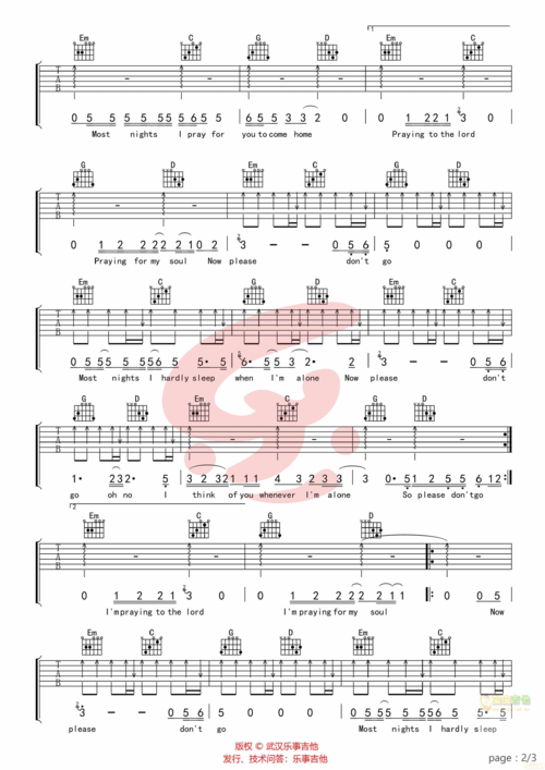 《Please Don’t Go》LRC歌词 《Please Don’t Go》(于湉)歌词555uuu下载