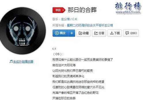 《那日的合葬》LRC歌词 《那日的合葬》(C.K)歌词555uuu下载